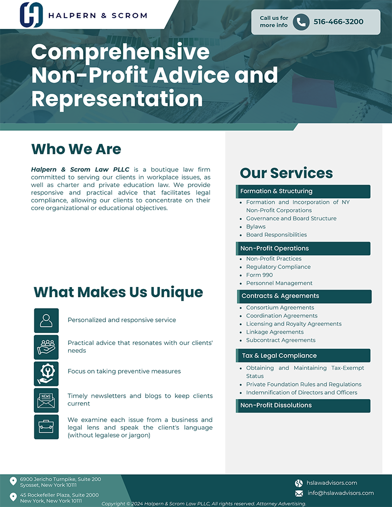 Non Profit Law Services